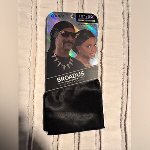 Broadus Collection Scarf by Snoop Dogg 60" x 15" Headwrap Bandana, Black
